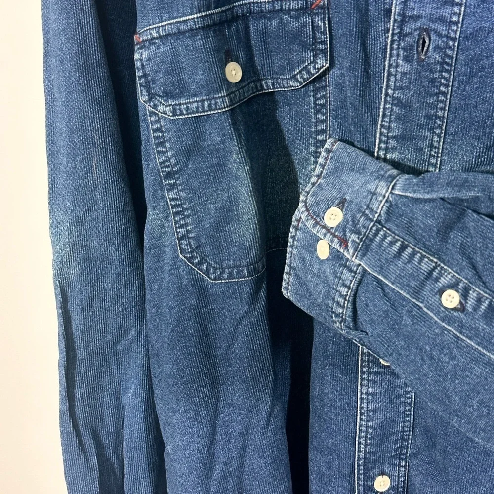NWT Hong Kong Banana Republic Vintage Denim Button-Up Shirt Made in Medium